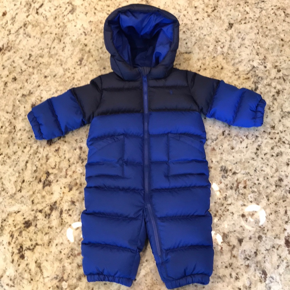 Ralph Lauren Baby Snowsuit Down Feather Size 6 Months